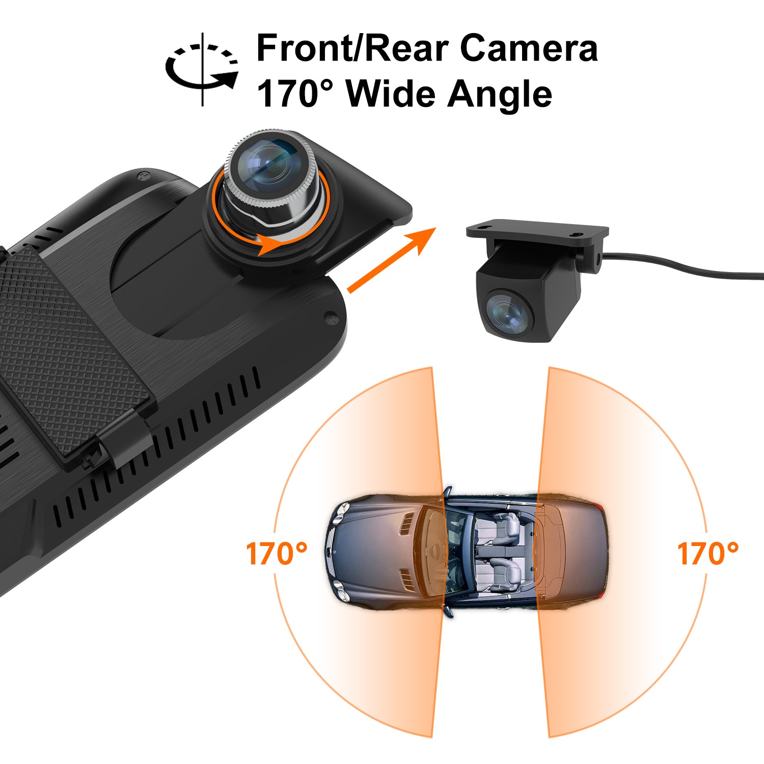 Dual Lens 1080P Mirror Dash Camera CarView 2 – ThiEYE Store